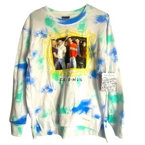 NEW Friends Tie Dye Sweatshirt Size XS